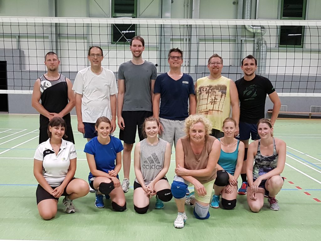 Mannschaftsfoto der Volleyballer 2018