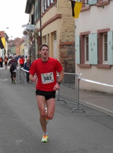 Thomas Nieser kurz vor dem Zieleinlauf