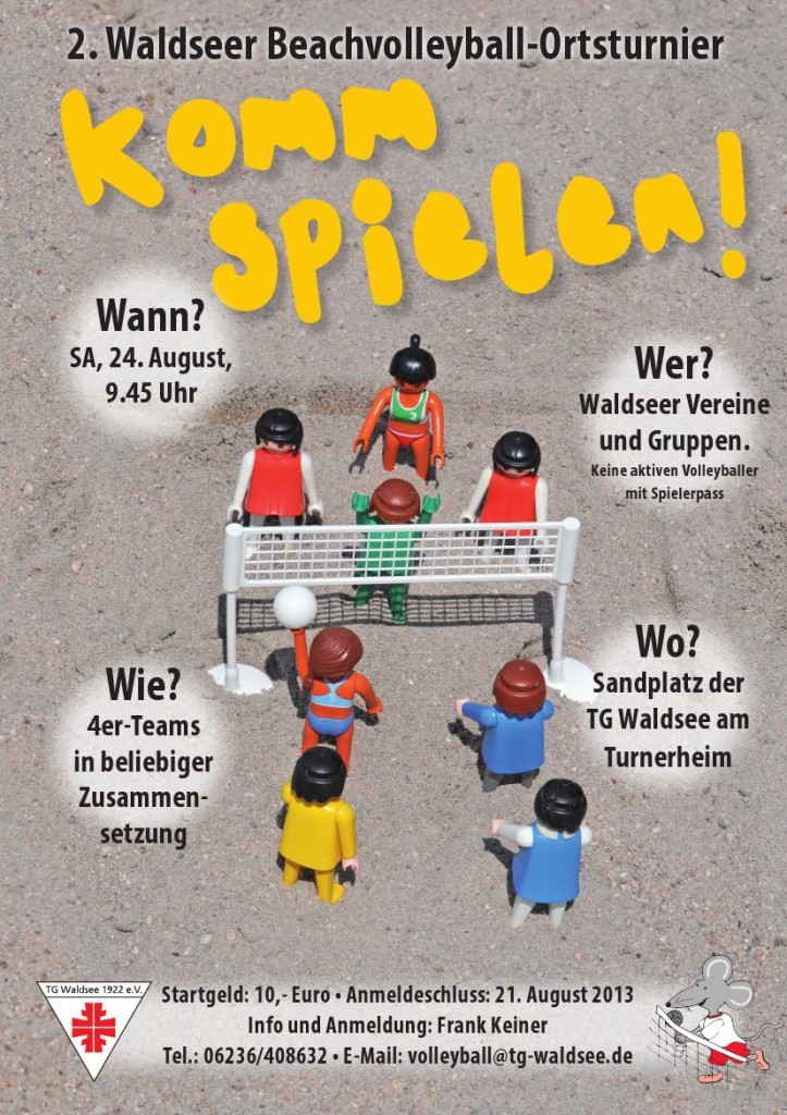 Einladung 2. Beachvolleyball-Ortsturnier